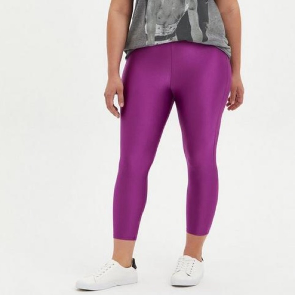 Metallic Purple Liquid Leggings